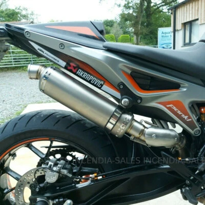 KTM 790 Duke Titanium Exhaust System Silencer Slip On Can Link Pipe 2018-2020 - Image 1 of 4