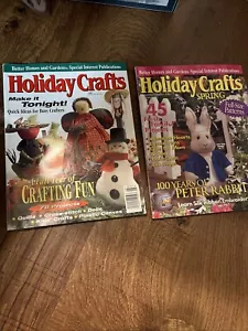2 Vintage Better Homes & Gardens Magazine Holiday Crafts 123 Projects 1994-1998 - Picture 1 of 3