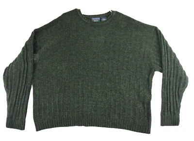 VTG Trader Bay Pullover Crewneck Cable Knit Sweater Mens XXL Green Long Sleeve - Image 1 of 4