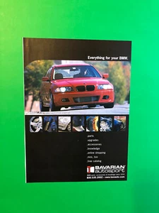 BMW BAVARIAN AUTOSPORT ORIGINAL PRINT AD ADVERTISEMENT - Picture 1 of 1