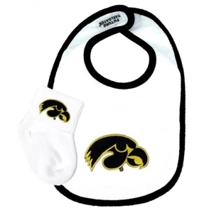 Future Tailgater Iowa Hawkeyes Baby Lätzchen und Socken Set - Bild 1 von 2
