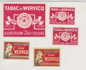Anciennes étiquette allumettes Belgique BN111707 Tabac de Wervicq Femme  - Imagen 1 de 1