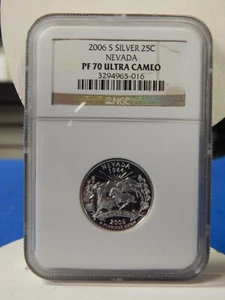 2006-S Washington State Quarter Silver Nevada PF70 U-CAM NGC - Picture 1 of 4