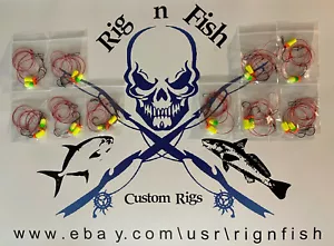 10 - Surf Fishing Rigs, Pier Rigs, Boat Rigs, Regular Mono Rigs Pompano Whiting - Picture 1 of 12