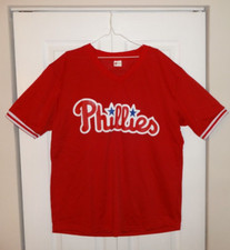 PHILADELPHIA PHILLIES JOHN KRUK #29 1990S RED BP PULLOVER JERSEY SGA 2018 SZ XL