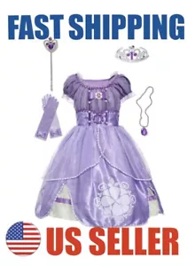 Sofia the First Dress Up Costume Set for Girls US Fast Shipping - Picture 1 of 10