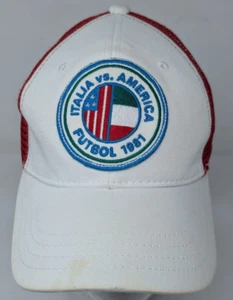 Vintage American Eagle Trucker Hat Cap Snapback USA Italy Soccer Patch Y2K 1980s - Picture 1 of 6