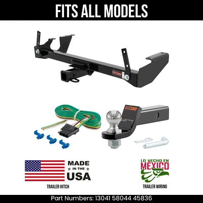 Enganche de remolque para camioneta Dodge B 78-97 cableado de 4 pines bola de 2" se adapta a todos los remolques Curt 6K 2" Foto 1 de 4