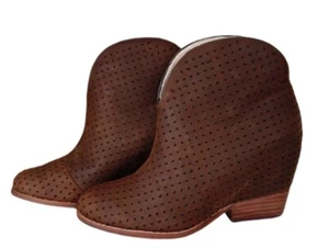MATT BERNSON Women's Brown Umber Oiled Lether Flores Booties #MB014 6 NWB - Picture 1 of 4