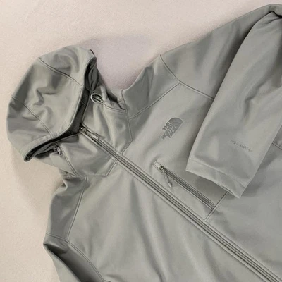 Sudadera con Capucha The North Face Apex Bionic 2 Para Hombres LG Gris Softshell Windwall NF0A2TBB Foto 1 de 4