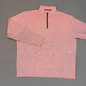 Horn Legend Men's Size XL 1/4 Zip Pullover Heather Pink Cotton Modal HLIL050L - Picture 1 of 8