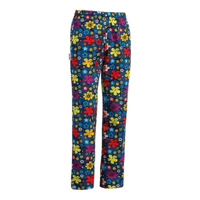 Pantalone Cuoco Coulisse Daisy Blu con Elastico - Egochef - Pizzaiolo
