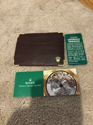 Auténtica billetera de cuero vintage Montres Rolex S.A. Geneva 101.70.55 Foto 1 de 4