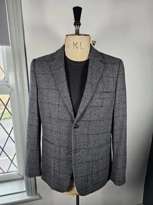 Chaqueta Bernard Weatherill Tweed Reino Unido 40 Gris Lana Cuadros Savile Row Blazer Mediana  Foto 1 de 4