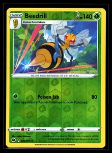 2020 Sword & Shield - Champion's Path Beedrill Reverse Holo Pokemon Karte #4 - Bild 1 von 2