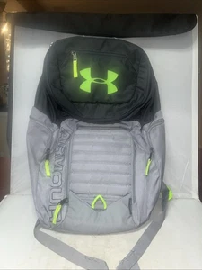 Under Armour Grey Backpack 5 Zipper Compartments. School Gym Sports - Picture 1 of 3