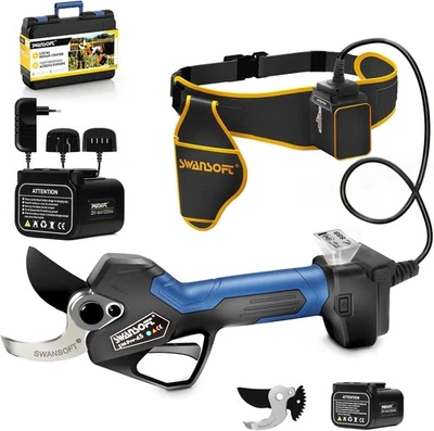 SWANSOFT PRU45 Forbici Potatura a Batteria, 45mm 25V 1150W Potatore Batteria - Immagine 1 di 4