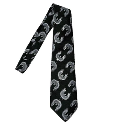 Vintage Wembley Wemlon Bald Eagle Tie Men Wide Necktie American USA 60 70s RARE - Image 1 of 4