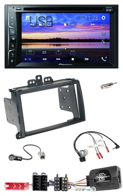 Pioneer Bluetooth 2DIN USB DVD DAB Lenkrad Autoradio für Hyundai i20 09-12 schwa - Bild 1 von 4