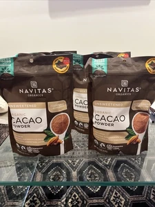 New 6 Bags Navitas Organics 16 oz Each, Unsweetened Organic Cacao Powder - Picture 1 of 8