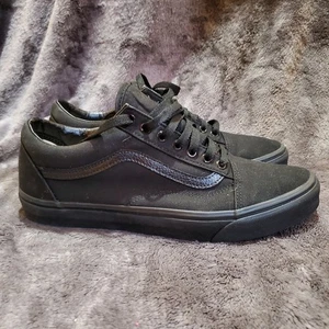 Vans Skate Old Skool Black On Black Skate Boarding Sneakers Men’s Size 11 - Picture 1 of 12