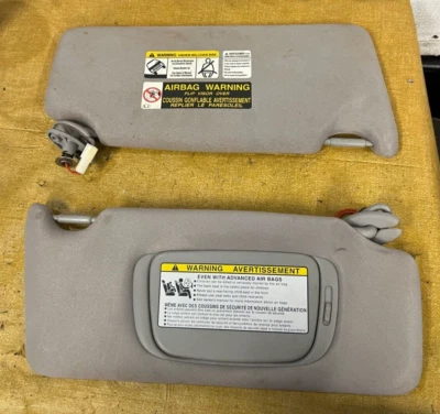 2004-2006 Lexus RX330 Sun Visor Set Driver Passenger Visors Lighted Gray B32 Foto 1 de 4