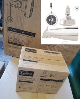 Evolve EV3352-CP150-CT Auto Diverting Shower Head  Tub Spout Sistem 1.5GPM NEW - Image 1 of 4