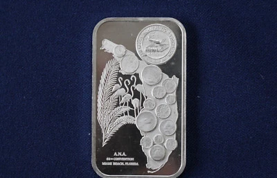 1974 Madison Mint 83rd A.N.A. Florida MAD-117 Silver Art Bar E3907 - Image 1 of 2