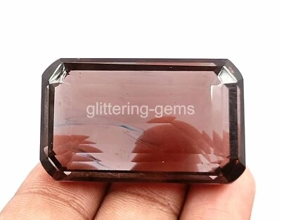 152.65 Ct Rare Brazil Amethyst Lab Created Emerald Cut Certified Loose Gems SA - Image 1 of 4