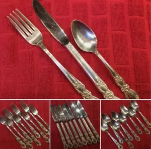 8 3 Piezas Ajustes de Lugar 1847 ROGERS BROS. Cuchillo Heritage, Tenedor de Cena Cucharadita - Imagen 1 de 13