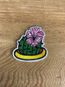 Cactus Embroidered Iron On Patches Plants Applique Iron Sewing Design #4 - Foto 1 di 2