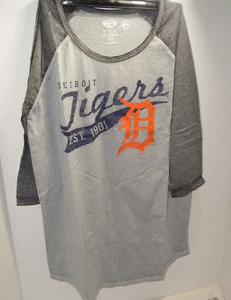 Women's Detroit Tigers Baseball T-shirt Heathered SZ Medium Authentic Collection - Picture 1 of 1