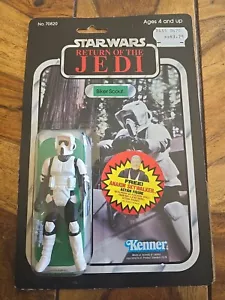 STAR WARS RETURN OF THE JEDI BIKER SCOUT NO.70820 NEW 77 BACK KENNER 1983 - Picture 1 of 3