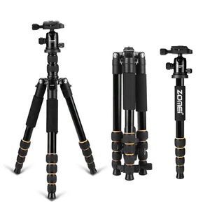 ZOMEI Q666 62" Flexible Portable Camera Tripod Aluminum Travel Monopod For - Picture 1 of 8