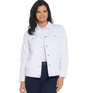 NWT Quacker Factory Dream Jeannes Button Front Jacket | Size M - Picture 1 of 10