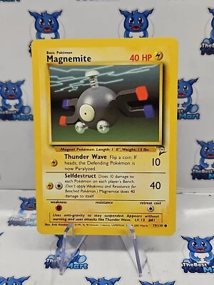 Pokemon - Magnemite - 79/130 - Base Set 2 - LP - Image 1 of 2