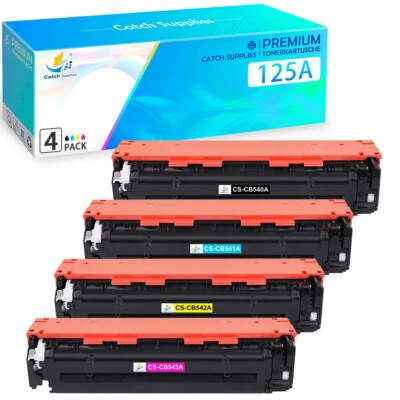 4 Toner fits for HP LaserJet CP1510 CP1525N CP1525NW CM1415fn fnw CB540A 125A - Image 1 of 4