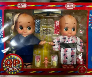Kewpie Collection 2003 Yukata Set Qbei & Mayo Summer Festival Rare Doll / Japan - Bild 1 von 3