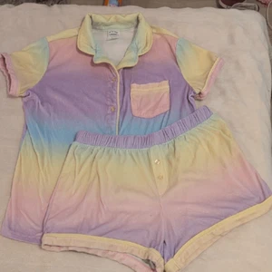 Colorful Tie-Dye Pajama Set - Picture 1 of 4