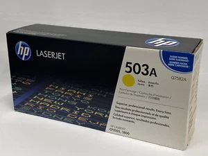 HP 503A Yellow Toner Q7582A Laserjet CP3505, CP3800 Genuine - Picture 1 of 1
