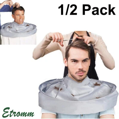 Capa de corte de pelo paraguas peluquería capa atrapadora cubierta salón peluquero familia Foto 1 de 4