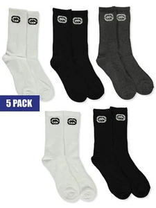 Ecko Unltd Boys' 5-Pack Crew Socks Color: white/multi Size: 4 - 6 - Picture 1 of 1