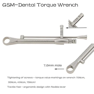 Implant Universal Dental Multi-Setting Torque Wrench 7mm Holes 15-70Ncm - Picture 1 of 8