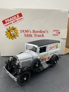 Danbury Mint 1930s Borden’s Milk Panel Delivery Truck 1/24 CAR DIECAST W/BOX - Picture 1 of 7