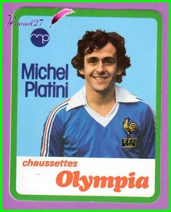 Ancien Autocollant Michel Planiti teeshirt FFF coq Football Chaussettes Olympia - Imagen 1 de 1