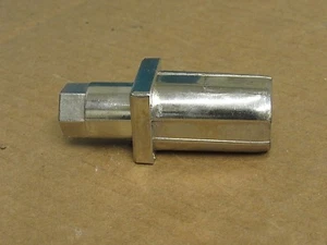 RESTAURANT EQUIPMENT NICKEL PLATED ADJUSTABLE FOOT LEG INSERT A14-0421-C 1-1/4" - Picture 1 of 5