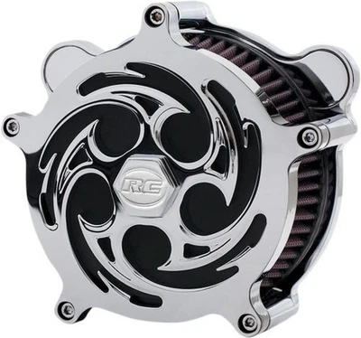 RC Components Savage Air Cleaner - Chrome Motorcycle Street Bike AC-02C-85C - Image 1 of 3
