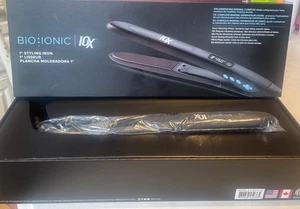 Bio:Ionic: 10x Black 1" Styling Iron - Brand New In The Box - Picture 1 of 10