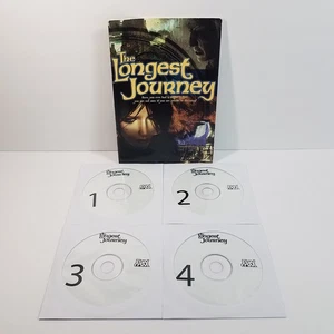 The Longest Journey PC CD-ROM Spiel Funcom 1999 4 Disk Set mit Handbuch ohne Box - Bild 1 von 4