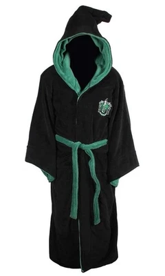 Groovy UK Harry Potter Slytherin Kinder Unisex Morgenmantel mit Kapuze Bademantel 7-9